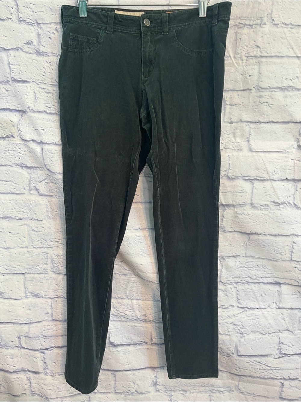 Pilcro & The Letterpress Serif Corduroy Pants Casual Dark Green Size 29 Skinny